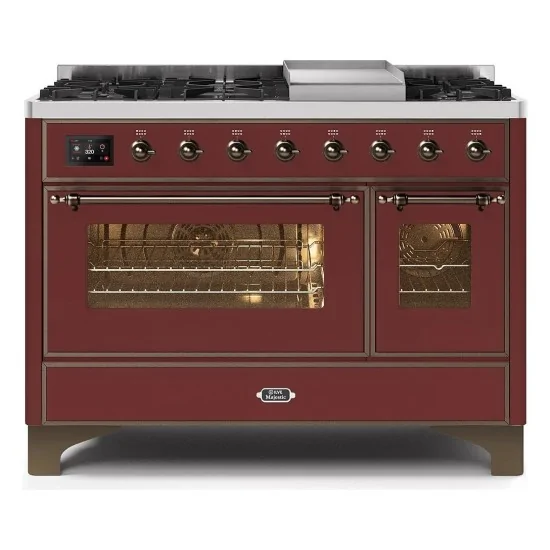 ILVE M12N – Placa de cocción libre 120 cm, doble horno, 5 versiones configurables (gas/inducción)