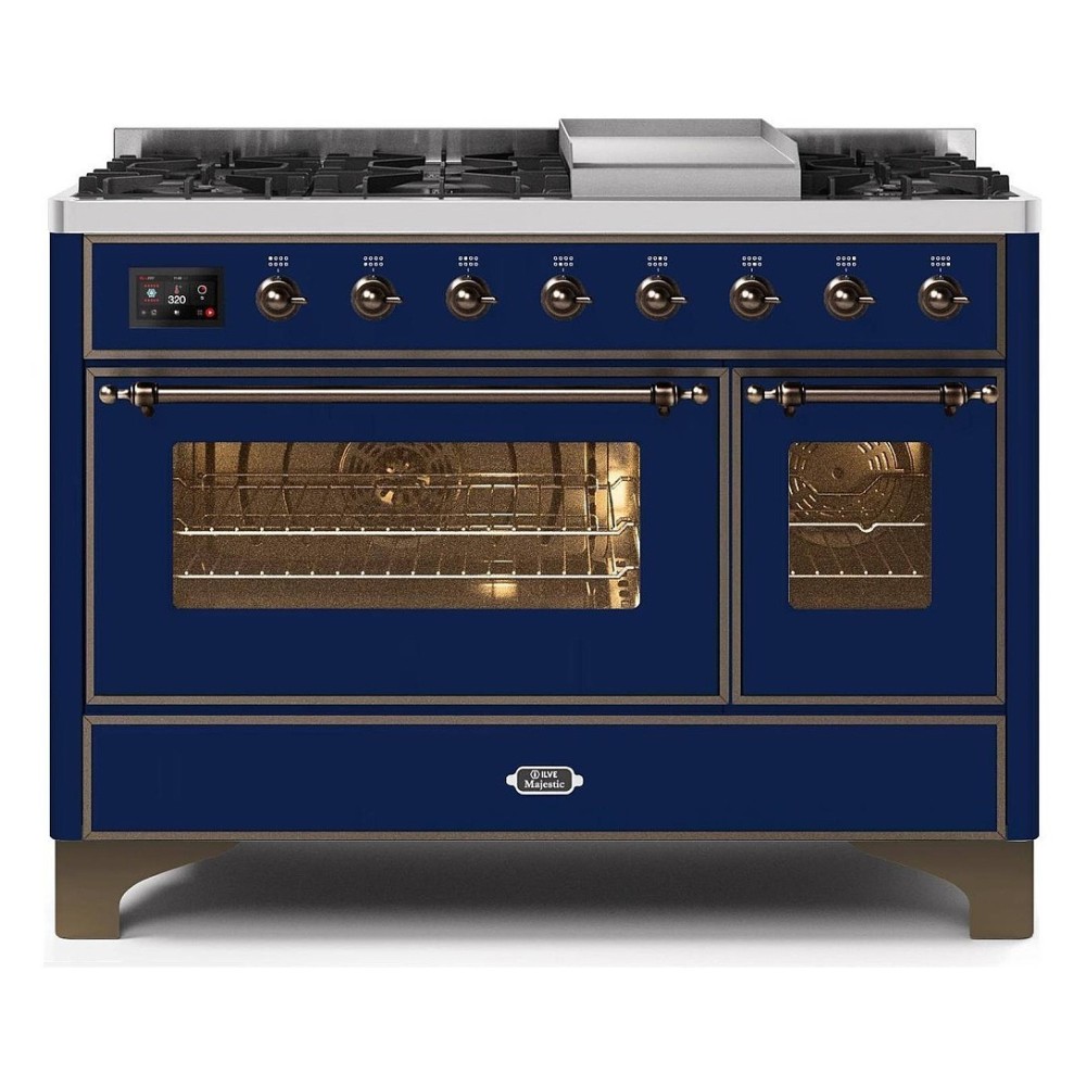 ILVE M12N – Frei stehende Kochstelle 120 cm, Doppelbackofen, 5 konfigurierbare Versionen (Gas/Induktion)