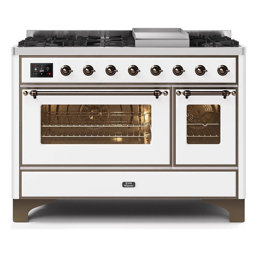 ILVE M12N – Table de cuisson libre 120 cm, double four, 5 versions configurables (gaz/induction)