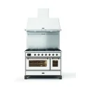 ILVE M12N – Frei stehende Kochstelle 120 cm, Doppelbackofen, 5 konfigurierbare Versionen (Gas/Induktion)