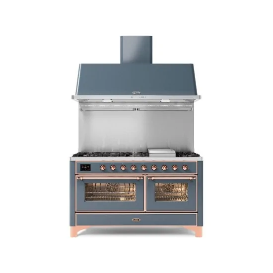 ILVE M15N – Frei stehende Kochstelle 150 cm, Doppelbackofen (80 + 60 cm), 3 konfigurierbare Versionen