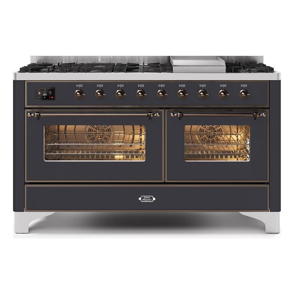 ILVE M15N – Table de cuisson libre 150 cm, double four (80 + 60 cm), 3 versions configurables