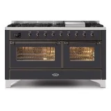 ILVE M15N – Placa de cocción libre 150 cm, doble horno (80 + 60 cm), 3 versiones configurables
