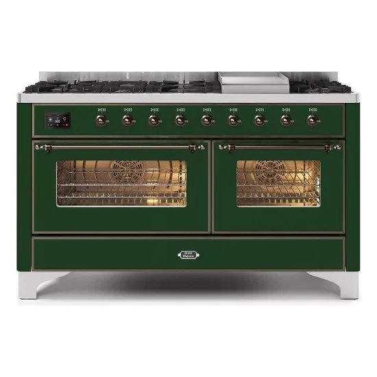 ILVE M15N – Freestanding Cooktop 150 cm, Double Oven (80 + 60 cm), 3 Configurable Versions