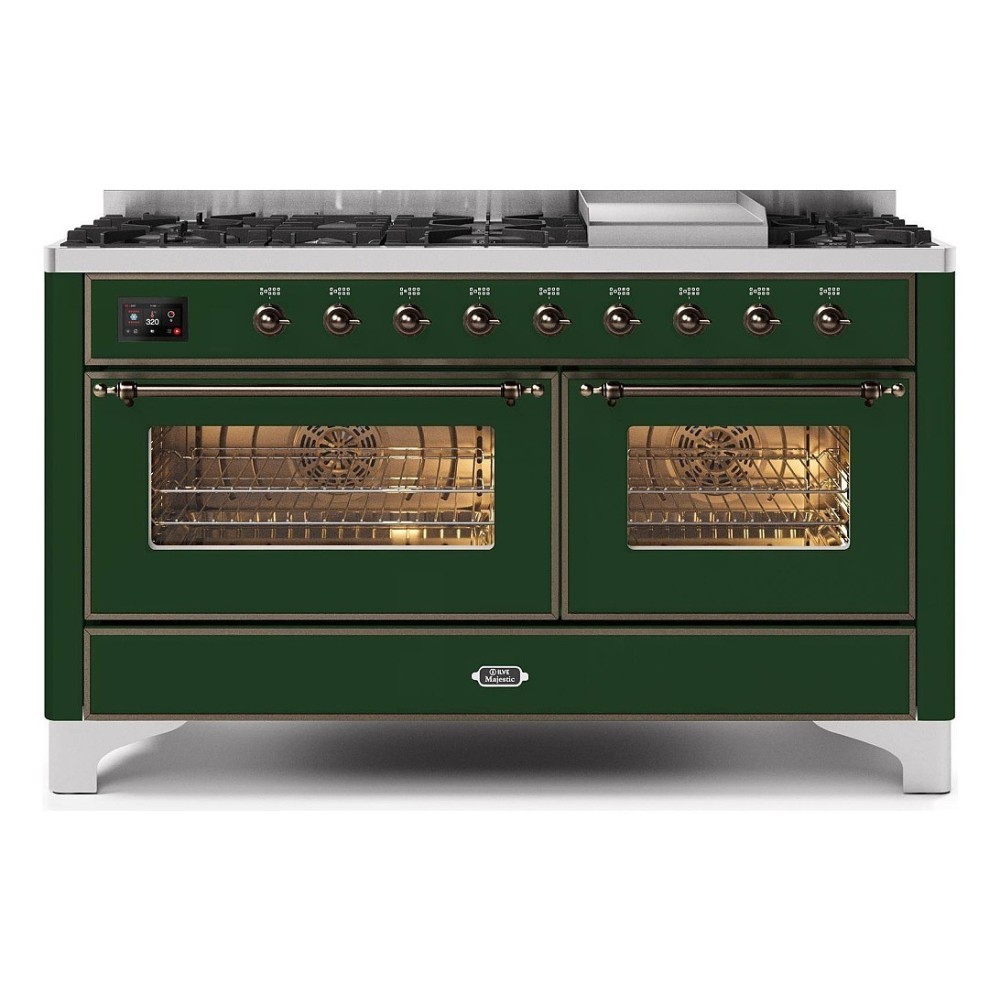 ILVE M15N – Placa de cocción libre 150 cm, doble horno (80 + 60 cm), 3 versiones configurables