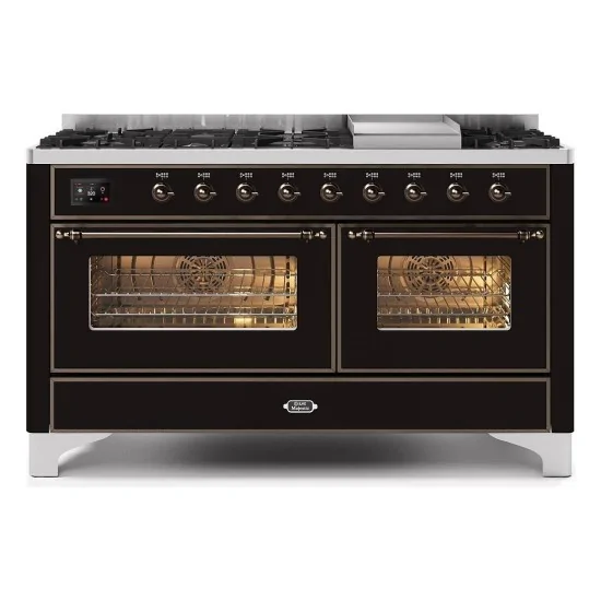 ILVE M15N – Blocco cottura libera installazione 150 cm, doppio forno (80 + 60 cm), 3 versioni configurabili