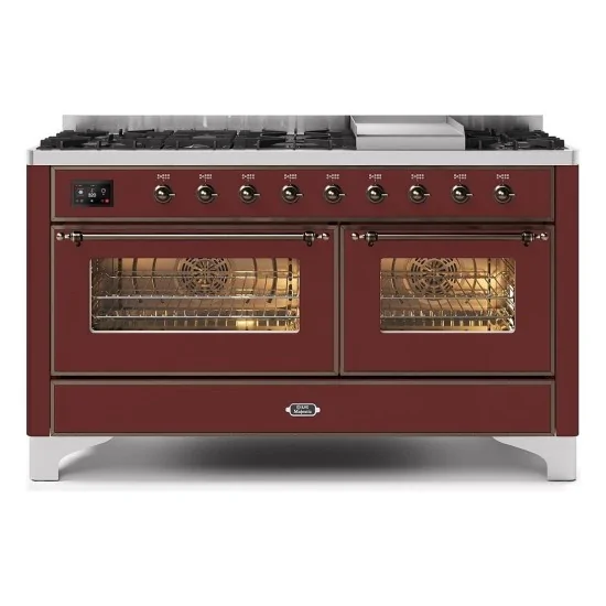 ILVE M15N – Blocco cottura libera installazione 150 cm, doppio forno (80 + 60 cm), 3 versioni configurabili