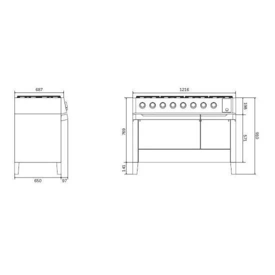 Ilve PM128DS3/SS: кухонный блок, который позволит вам почувствовать себя настоящим шеф-поваром