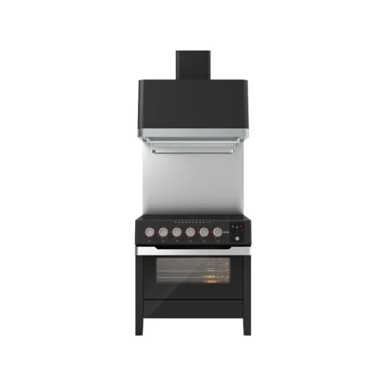 Blocco Cottura PM09-MK a Induzione – 6 Zone + Forno 80 cm – Nero Opaco