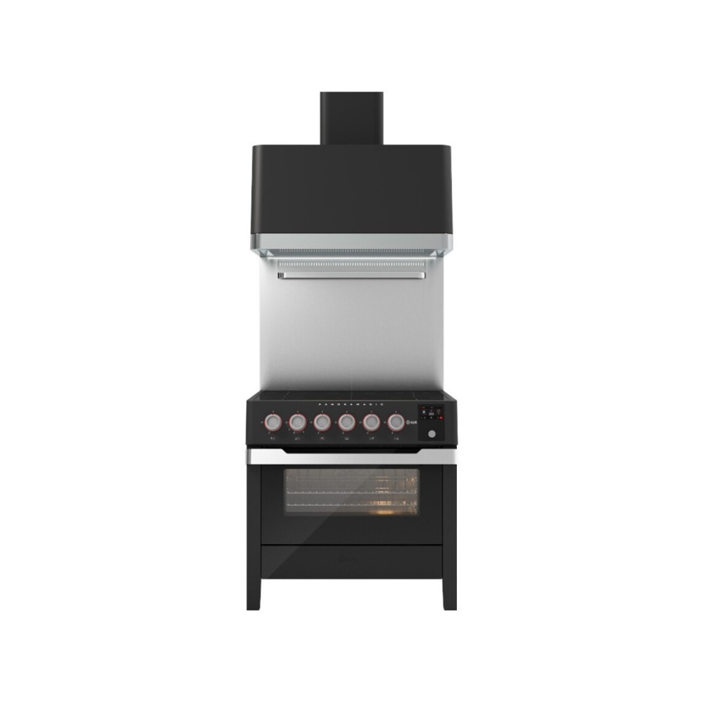Kochfeld PM09-MK Induktion – 6 Zonen + Backofen 80 cm – Schwarz Matt