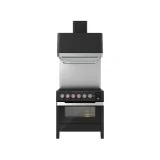 Kochfeld PM09-MK Induktion – 6 Zonen + Backofen 80 cm – Schwarz Matt