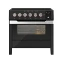 Kochfeld PM09-MK Induktion – 6 Zonen + Backofen 80 cm – Schwarz Matt