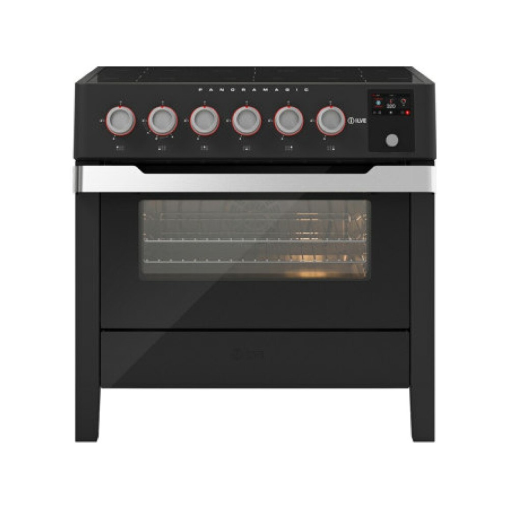 Kochfeld PM09-MK Induktion – 6 Zonen + Backofen 80 cm – Schwarz Matt