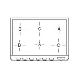 PM09 Freestanding Hob – 6 Gas Burners + 80 cm Oven – Stainless Steel