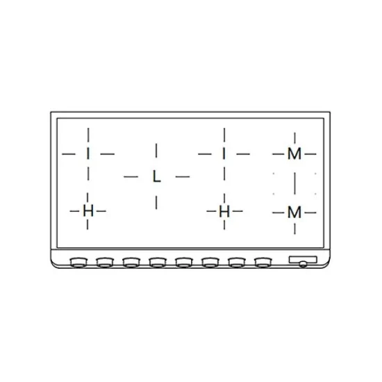 Encimera PM12 de libre instalación – 8 fuegos gas + Doble horno – Acero inoxidable