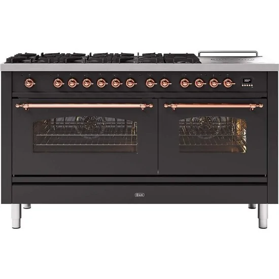 Ilve P15N approach kitchen: 2 ovens, 3 hobs and 8 colours