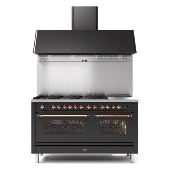 Cocina Ilve P15N: 2 hornos, 3 placas y 8 colores