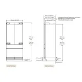 Fridge French Door от Incasso SKSFD3614P | Элегантность и мощность | современный дизайн