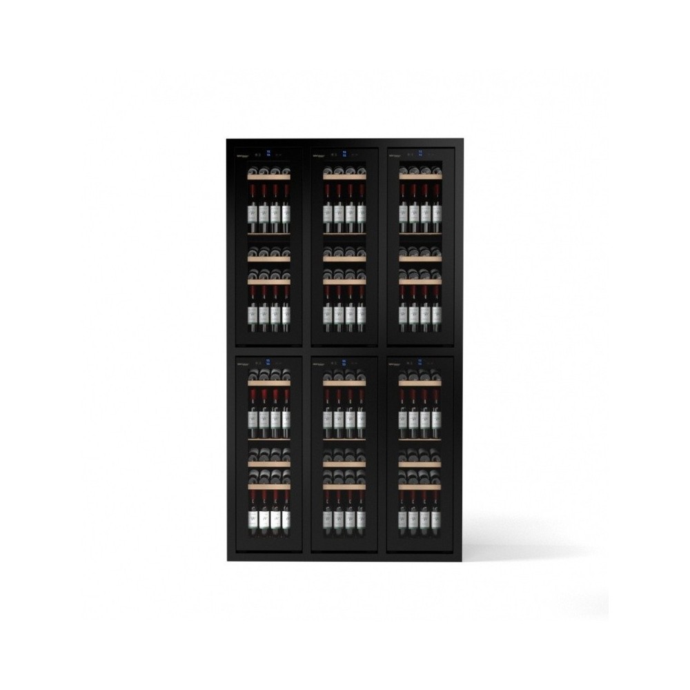Der modulare Weinkeller Youwine YWT3X6 ist ein Einzeltemperaturkeller für 290 Flaschen.