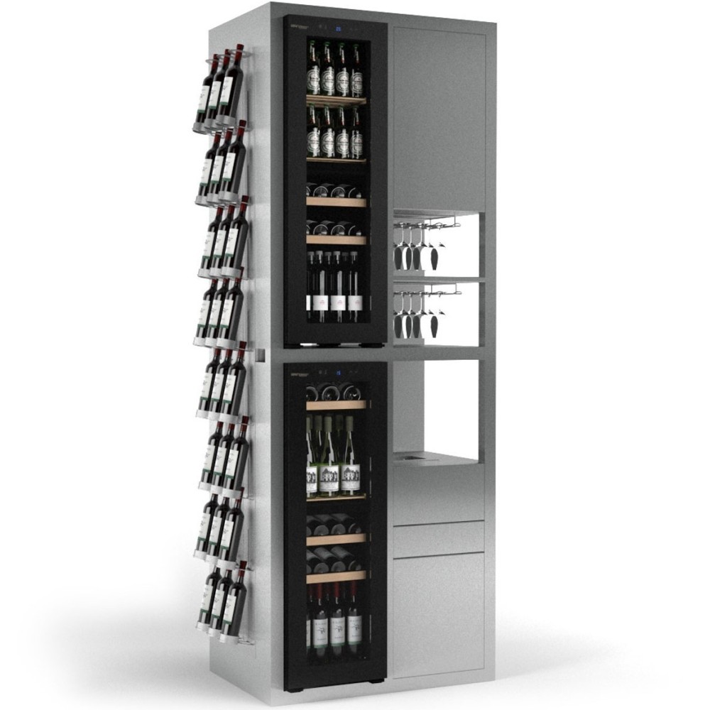 Youwine YWT2X2 modular cellar: the ideal solution for storing wine