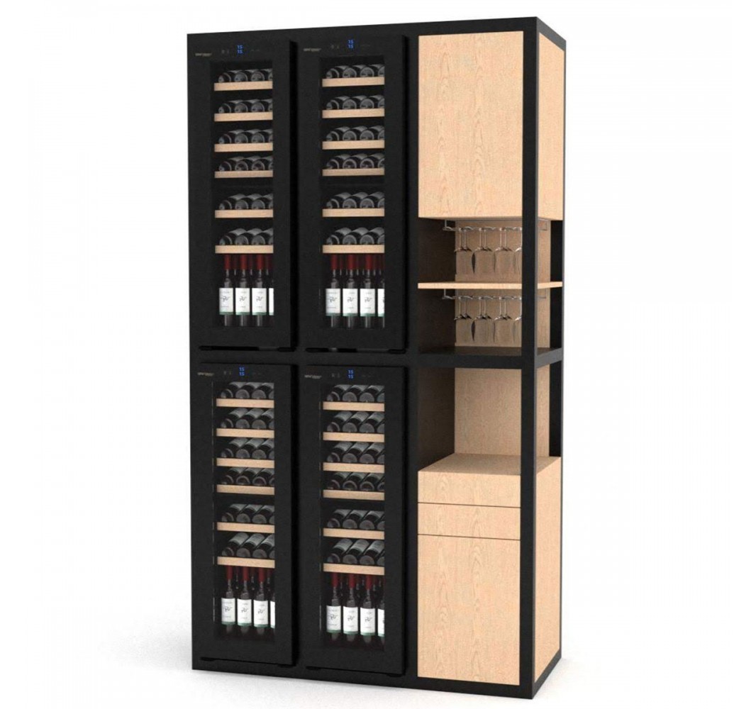 La cantina modulare Youwine YWT3X4W è la soluzione ideale per chi desidera conservare il proprio vino in modo ottimale.