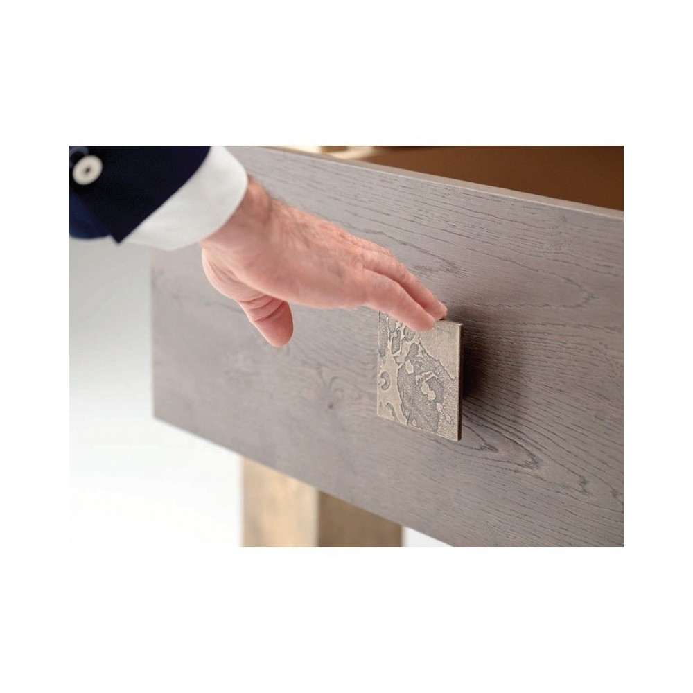 Youwine YWCV093B Mobile Wine Bar - Mobile per vino elegante con frigorifero integrato e ripiano portaoggetti