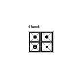 Cucina ILVE Nostalgie P07N - 4 Fuochi Gas e Forno Multifunzione 65L, Classe A+