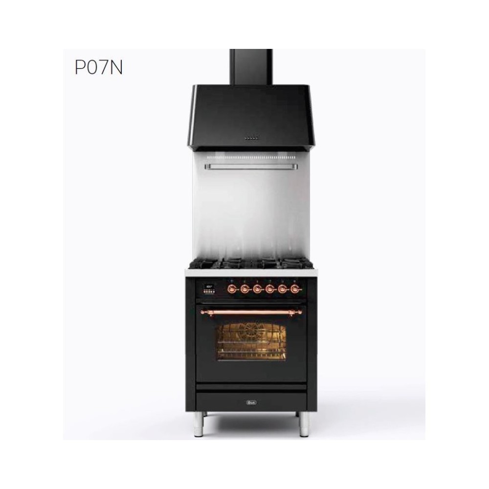 Cucina ILVE Nostalgie P07N - 4 Fuochi Gas e Forno Multifunzione 65L, Classe A+