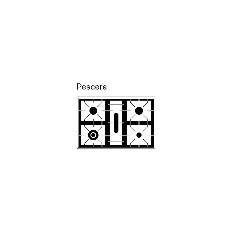 ILVE Nostalgie P09N - Configurable 90 cm Range, 6 Gas Burners & Professional 97L Multifunction Oven A+