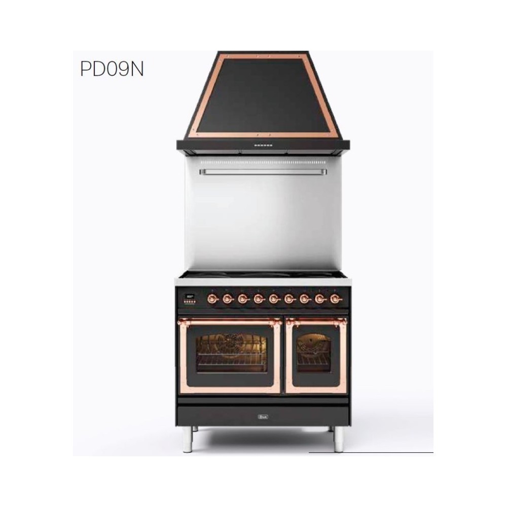 Nostalgie Kitchen ILVE PD09N 90 cm | 15 Colors | Gas, Electric or Induction Hob | Selectable Finishes