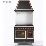 Cocina Nostalgie ILVE PD09N 90 cm | 15 Colores | Encimera de Gas, Eléctrica o Inducción | Acabados Personalizables
