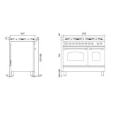 Ilve PD10N: Doppio Forno Elettrico Con 5 Configurazioni Gas ed Indu.