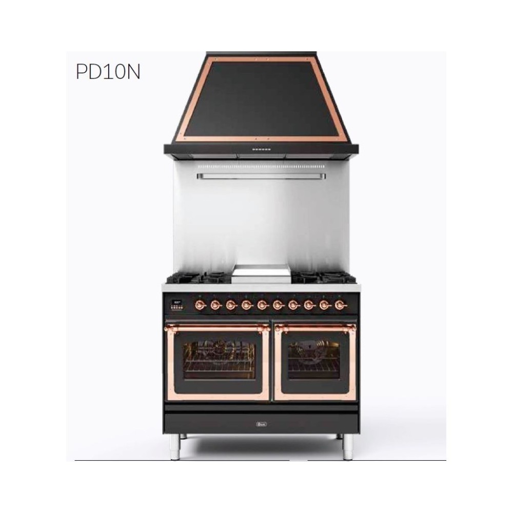 Ilve PD10N: Horno eléctrico doble con 5 configuraciones de gas e inducción