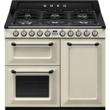 "Cook in style with the Smeg 100x60cm gas cooker - Cream".