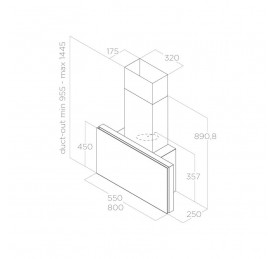 Cappa da parete Elica PLAT: design elegante e prestazioni elevate