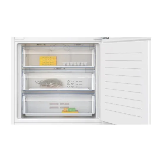Neff: Built-in Combined Refrigerator, 193.5 x 70.8 cm with Flat Hinge