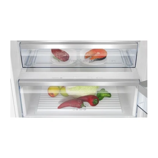 Neff: Built-in Combined Refrigerator, 193.5 x 70.8 cm with Flat Hinge