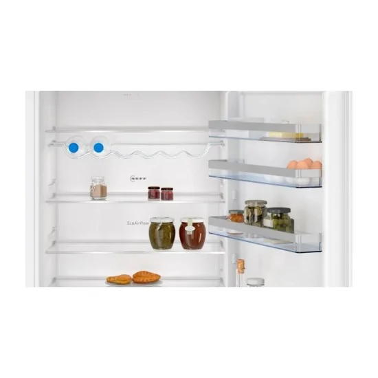 Neff: Built-in Combined Refrigerator, 193.5 x 70.8 cm with Flat Hinge