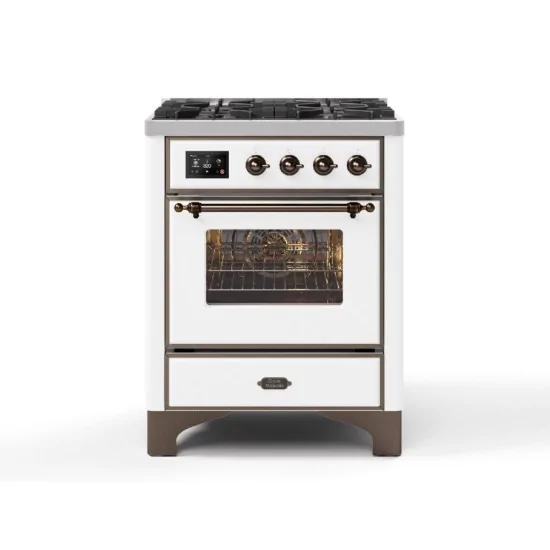 ILVE M07N – Freestanding Cooktop 70 cm, 4 Gas Burners, Electric Oven with TFT Touch Display