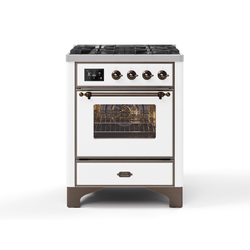 ILVE M07N – Blocco cottura a libera installazione 70 cm, 4 bruciatori gas, forno elettrico TFT touch