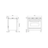 Découvrez la Cuisine Ilve 90 cm - Différentes Couleurs et Finitions !