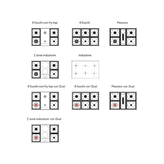 Cocina Ilve P09W: 90 cm y varios colores con gas o inducción.
