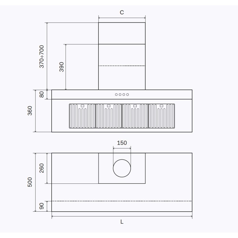 Ilve PD09W 90 cm Küche, verschiedene Farben – Doppelbackofen mit Gas-/Induktionskochfeld