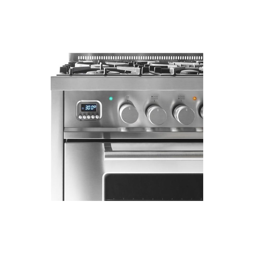 Discover the 100 cm Ilve kitchen with double oven and gas or induction hob!