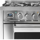 ¡Descubre la cocina Ilve de 100 cm con doble horno y placa de gas o inducción!