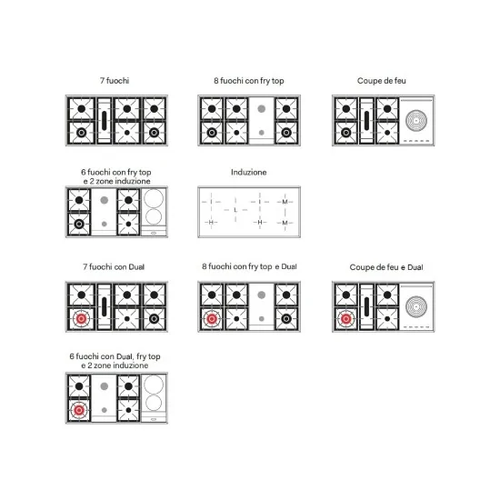 Ilve：探索各种颜色的 120 厘米 P12W 厨房！!