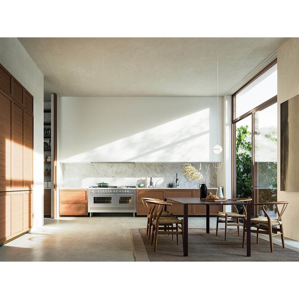 Descubra la tradición de la cocina: Ilve P15W 150cm, Colores variables y 2 suministros de gas.