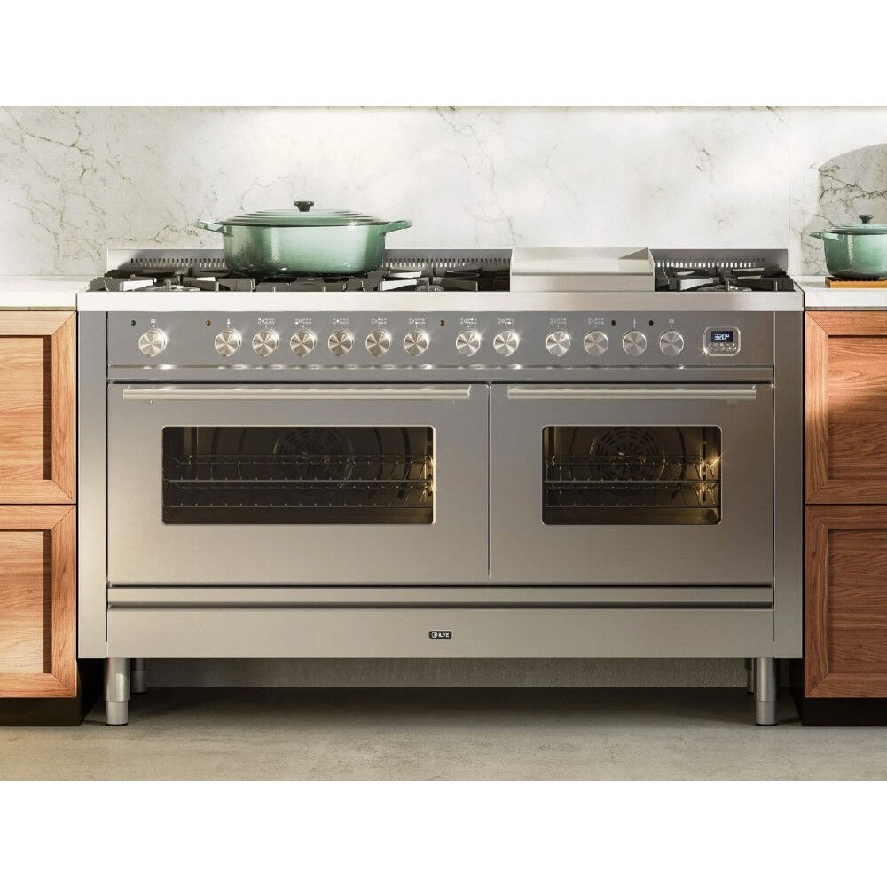 Scopri la Tradizione di Cucina: Ilve P15W 150cm, Colori Variabili e 2 Forni a Gas.