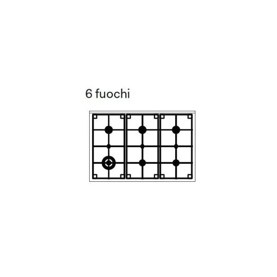 Ilve Pro Line : bloc de cuisson noir mat de 90 cm.