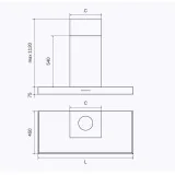 Cocina con cocina de gas Ilve de 60 cm en 5 Colores.